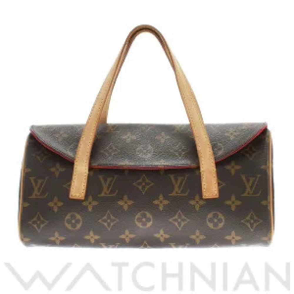 Louis Vuitton Monogram Sonatine Marron Canvas Leather Handbag